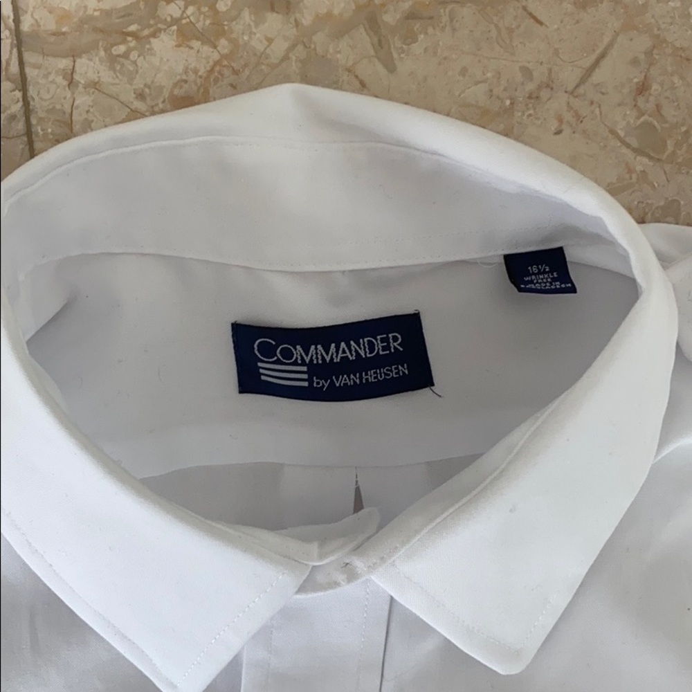 Van Heusen Short Sleeve Non-Iron Pilot Shirt - Picture 7 of 8